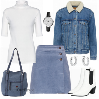 Cord Outfit mit Jacke/Mantel/Jeansjacke levi's "Trendy"