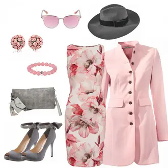Hochzeitsgast Outfits mit Rosa/Beige/Blau Große Größe Heine "Hochzeitsgast"