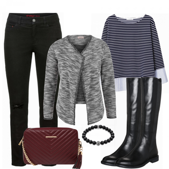 Outfit mit Blau Stiefel Vagabond Shoemakers "ThomasSabo"