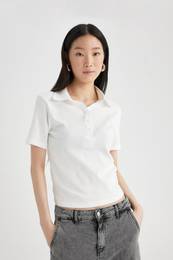 Slim Fit Short Sleeve Polo T-Shirt