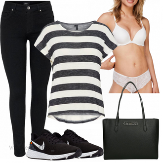 Outfit met blauw Sportschoen Nike "Zomerse vrijetijdskleding"