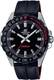 CASIO Uhr ''''EFV-120BL-1AVUEF'''' rot / schwarz / silber