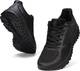WHITIN Laufschuhe Herren Joggingschuhe Straßenlaufschuhe Turnschuhe Sportschuhe Gym Schuhe Walkingschuhe Fitnessschuhe Leichte Outdoor Atmungsaktiv Alltagsschuh Running Shoes Schwarz 43 EU