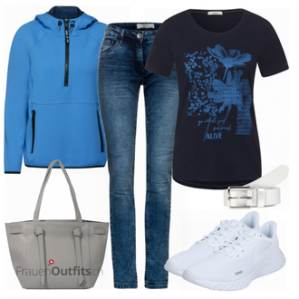 Outfit mit Weiß Schuh Nike "Outfit für den Frühling"