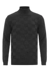 CIPO & BAXX Rollkragenpullover anthrazit