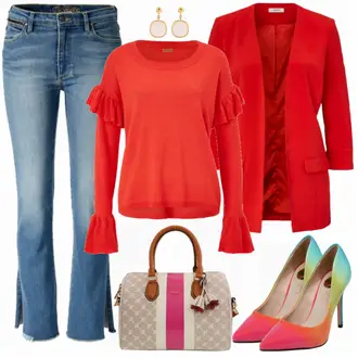 Outfit mit Beige High Heel Buffalo "Conleys"