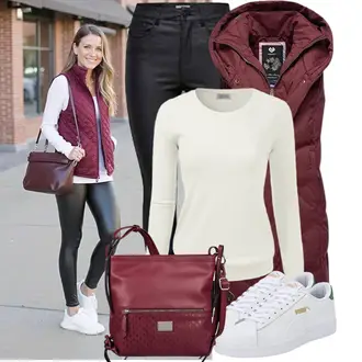 Frühlings Outfits Edel mit Schwarz Winterjacke/High Waist Jeans/Slim Fit Jeans/Push up Jeans/Leder Schuhe/Jeans mit Schlitz/Thermojeans/Biker Jeans Only, Khaki/Weiß/Hellgrün/Grau/Creme Basic Pullover/Rundhals Pullover/Stillpullover/Kaschmir Pullover/Einfacher Pullover/Feinstrickpullover/Thermo Pullover "Stilvoller Look für den Frühling"Look: Nahtlos, Wetlook, Trendige, Schlichte, Elegant, Edel, 20er Jahre, Classic, Premium, Garten, Sportlich, Kuschel, Casual, Trachten