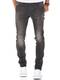Amaci&Sons Herren Strech Basic Slim Fit Denim Jeans Hose 7999 Anthrazit W32/L32