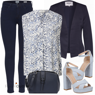 Hochzeitsgast Outfit mit Hellblau/Blau High Heel/Sandalen Mit Blockabsatz/Sandalette/Plateau Sandale/Sandalen Mit Absatz/Spangenschuh/Sommer Schuh About You "Cooler Look für den Frühling"
