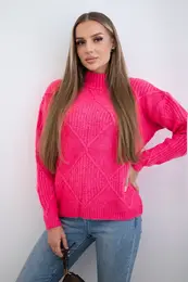 Fuchsia diamond sweater