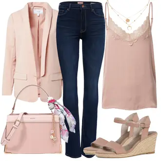 Winter Outfit mit Blau/Dunkelblau/Hellblau T-Shirt/Low Rise Jean/Leder Schuhe/Lederjacke/Slim Fit Jeans/Thermojeans/Jeans mit Schlitz/Low Waist Jean/Push up Jeans/Straight Leg Jean/Winterjacke Only "Outfit für den Sommer"