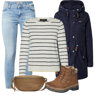 Outfit mit Rot Stiefel Tom Tailor "Winter Outfit"