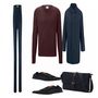 Blaue Strickjacken und Cardigans kombinieren image