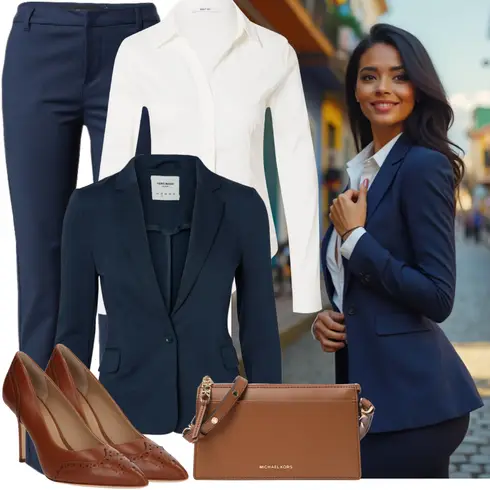 DunkelBlau/Blau Hose Große Größe/Business Hose/Chino Hose/Anzughose/Musselin Hose/Hose mit Schlitz/Skinny Hose/Slim Hose/Stretchhose/Treggings VERO MODA kombinieren