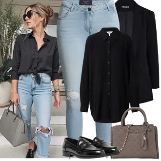 Sommer Vorstellungsgespräch Outfit mit Schwarz/Dunkelgrau/Grau/Grün/Lila Mantel/Blazerjacke/Blazer mit Feder/Boyfriend Blazer/Lederjacke/Eleganter Blazer/Longblazer/Oversize Blazer/Lederjacke für Männer/Smoking Blazer/Lederjacke Pieces "Frühling outfit"