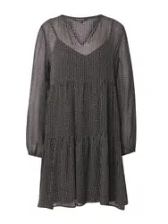 COMMA Kleid schwarz / wei