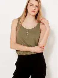 Khaki tank top - Women