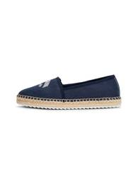 Espadrilky 'VARSITY' starobéžová / tmavě modrá / bílá