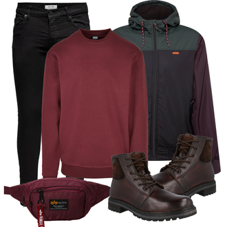 Outfit mit Schwarz Stiefel Bugatti "Alltagsoutfit"