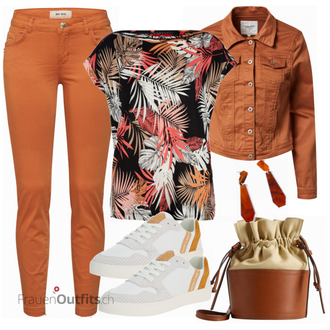 Outfit mit Grau Sneaker SCOTCH & SODA "Sommer Look für modische Frauen"