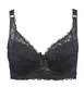 SWEETTIANTIAN Sexy Damen Top Qualität Schwarz Spitze V Push-Up Bra Büstenhalter BH Große Größen Cup Asien Größe 38, EU-Cup 85B