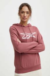 Pulover enski, roza barva, s kapuco, 100202148