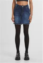 Dmsk sukn Heavy Mini Denim tmav modr