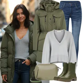 Ausgang Outfits im Winter "Perfekt für den Frühling"