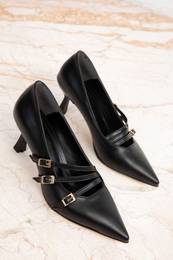 Black Women's Classic High Heel Shoes 19667