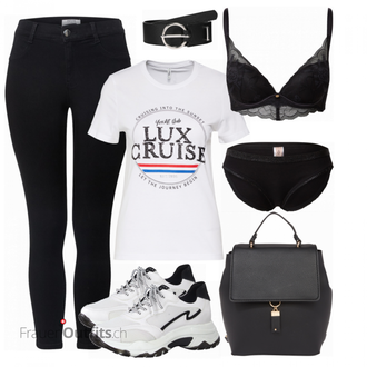 Outfit mit Schwarz Unterhose BeckSöndergaard "Outfit für die Freizeit"