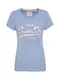 Superdry T-Shirt VINTAGE LOGO EMBOSSED FOIL blaumeliert