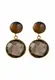 Gemshine Ohrringe braun / gold