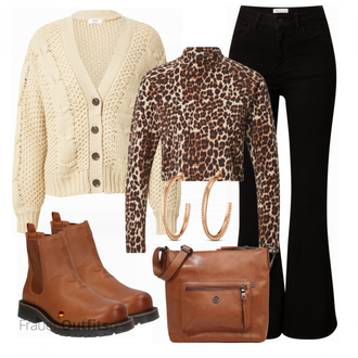 Outfit mit Braun Stiefel Apple of Eden "Cooles Herbst Outfit"