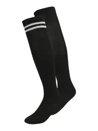 Čarape preko koljena siva / crna