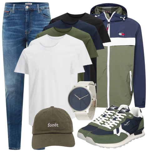 Grau SommerJacke Tommy Jeans kombinieren