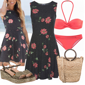 Outfit mit Grün Sandalen UNISA "Perfekt für den Sommer"