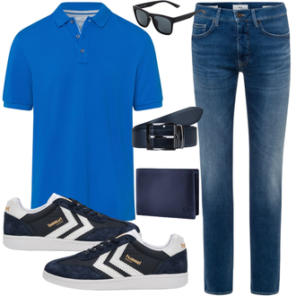 Outfit mit Schwarz/Grau Sneaker Hummel "Outfits für jeden Tag"