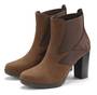 Dunkelgrüne High Heels Stiefeletten image