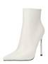 Cremefarbene High Heels Stiefeletten image