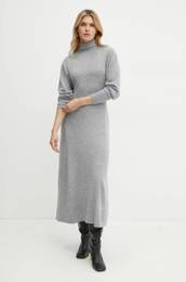 Volnena obleka MAX&Co. siva barva, 2426326014200