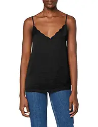 ONLY Damen ONLDEBBIE Singlet NOOS WVN Top, Schwarz (Black Black), (Herstellergröße:38.0)