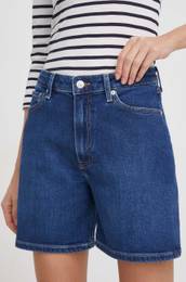 Jeans kratke hlae enski, mornarsko modra barva