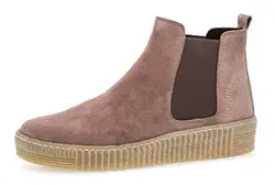 Gabor Damen Chelsea Boots 33.731, Frauen Stiefelette,Stiefel,Halbstiefel,Bootie,Schlupfstiefel,flach,Dark-Rose (Natur),38 EU / 5 UK