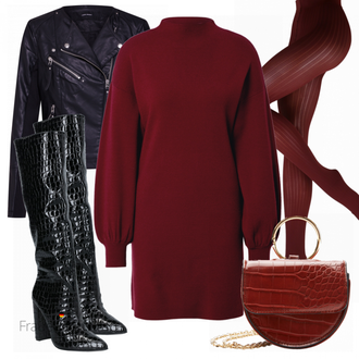 Outfit mit Lila Kleid VERO MODA "Perfekt fürs Büro"