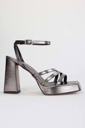 Women's Rosalind Platinum Metallic Platform Heeled Shoes