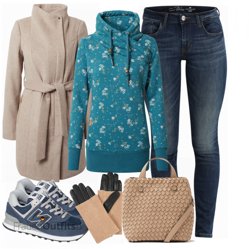 Beige Handschuh Only kombinieren
