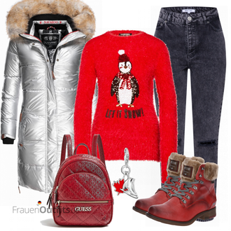 Outfit mit Rot/Dunkelrot Strick Große/Sweatmode/Boucle Strickjacke/Strickjacke Tracht/Morgenmantel/Strickjacke Gefüttert/Stehkragen-Strickjacke/Winter Strickjacke/Wolle Strickjacke/Weihnachtspullover/Mohair Pullover/Plüsch Pullover Fashion Union "Navahoo jacke"