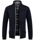 GLESTORE Strickjacken für Herren Strickjacke Cardigan Trachtenjacke Herren Fleecejacke Winter Herren Marineblau M