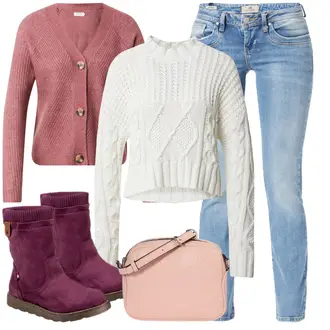 Schicke Outfits Coole mit Hellblau/Blau Hose Große Größe LTB "Schickes Herbst Outfit"Look: Coole, Schön, Casual, Cowgirl, Mom