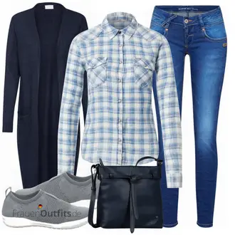 Outfit mit Grau Sneaker Josef Seibel "Toller Look für den Frühling"